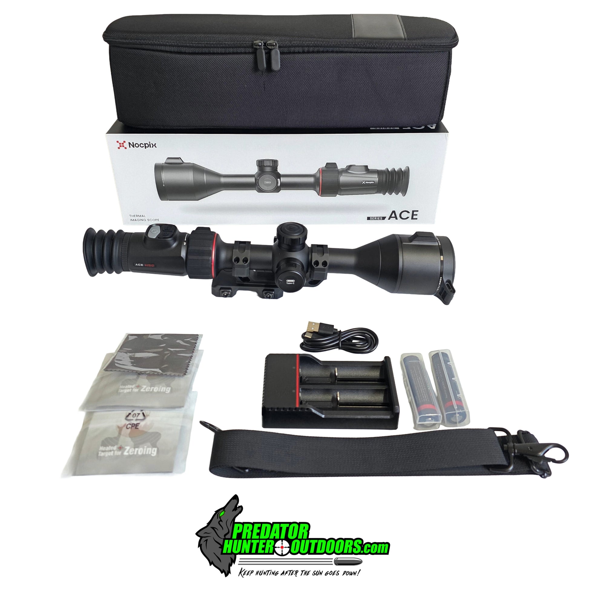 Nocpix ACE H50 Thermal Weapon Sight with Ocular Magnifier 3X 640x512 50mm